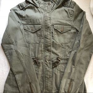 AEROPOSTALE Green Hooded Utility Jacket